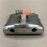 17500-66 Chrome Shovelhead Rocker Box Cover Front - Used