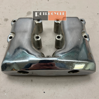 17500-66 Chrome Shovelhead Rocker Box Cover Front - Used