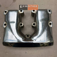 17500-66 Chrome Shovelhead Rocker Box Cover Front - Used