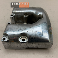 17500-66, Chrome Rear Shovelhead Rocker Box Cover - Used