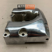 17500-66 Chrome Shovelhead Rocker Box Cover Front - Used