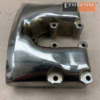 17500-66 Chrome Shovelhead Rocker Box Cover Front - Used