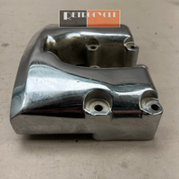 17500-66 Chrome Shovelhead Rocker Box Cover Front - Used
