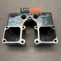 17500-66 Chrome Shovelhead Rocker Box Cover Front - Used