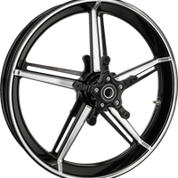 0201-2643 - ARLEN NESS Wheel with Hub/Adapter - Factory 24 - Front - Black/Contrast Cut - 21x3.5 91-654