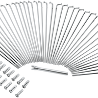 0211-0121 - DRAG SPECIALTIES Spoke Set - Drop Center - Front - Chrome - 21" W16-0518