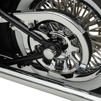 0214-0449 - DRAG SPECIALTIES Axle Caps - Chrome - Rear W16-0332