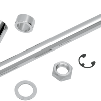 0214-0585 - DRAG SPECIALTIES Axle Kit - Rear - Chrome - '08-'17 FXD W16-0337
