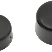 0214-1236 - DRAG SPECIALTIES Axle Caps - Black - Rear W16-0332GB