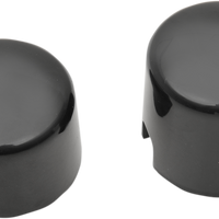 0214-1237 - DRAG SPECIALTIES Axle Caps - Black - Rear - '00-'07 Softail W16-0333GB