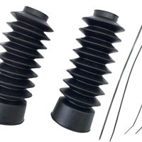 0406-0095 - DRAG SPECIALTIES Rubber Fork Boots - 39 mm - 7" L C23-0219