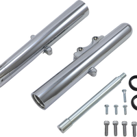 0411-0019 - ARLEN NESS Hot Legs Fork Legs - Custom Single Disc - Smooth - Chrome - '08-'13 06-520