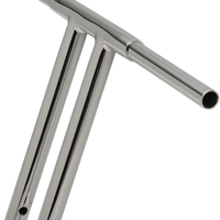 0601-4291 - DRAG SPECIALTIES Handlebar - T-Bar - Buffalo - 12" - TBW - Chrome 0601-4291