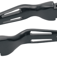 0610-2256 - DRAG SPECIALTIES Levers - Slotted - Black H07-0607MB