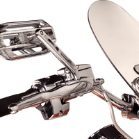 0630-1611 - DRAG SPECIALTIES Grips - Custom - TBW - Chrome 354121