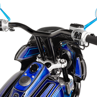 0630-2593 - ARLEN NESS Grips - Knurled - Cable - Blue 07-335