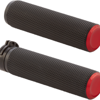0630-2594 - ARLEN NESS Grips - Knurled - Cable - Red 07-336