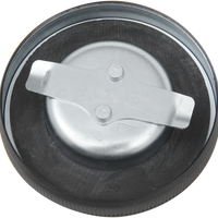 0703-0550 - DRAG SPECIALTIES Gas Cap - Non-Vented - Matte Black 012561