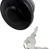 0703-0815 - DRAG SPECIALTIES Gas Cap - Vented Locking - Black 03-0320AB-A