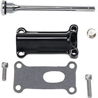 0710-0257 - DRAG SPECIALTIES Engine Oil Spout Kit - Black 323056B