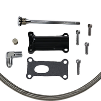 0710-0258 - DRAG SPECIALTIES Engine Oil Spout Kit - Black 323057B