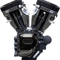 0901-0253 - S&S CYCLE T143 Long Block Engine - Black 310-0837A