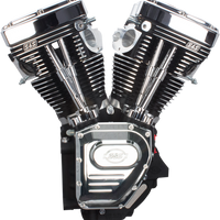 0901-0253 - S&S CYCLE T143 Long Block Engine - Black 310-0837A