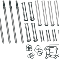 0928-0017 - S&S CYCLE Adjustable Pushrod Cover Kit - Twin Cam 93-5095