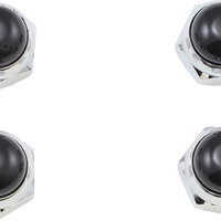 0950-0972 - EASTERN MOTORCYCLE PARTS Rocker Shaft Nuts - Cad-Plated with Black Ends and Seals - Shovelhead | XL V-13-245