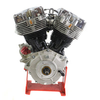 10-2080 80 inch Flatside Shovel Long Block with Chrome Rocker Box