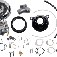 1001-0092 - S&S CYCLE Super G Carburetor with Stealth Air Cleaner Kit - Chrome - Twin Cam 110-0152