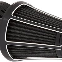 1010-2115 - ARLEN NESS Beveled Monster Air Cleaner - Black 81-013