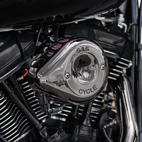 1010-3176 - S&S CYCLE Stealth Mini Teardrop Air Cleaner - M8 - Lava Chrome 170-0782