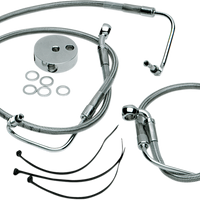 1204-2741 - DRAG SPECIALTIES Brake Line - Front (Lower/Upper) - Stainless Steel 640116