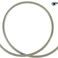 1204-2754 - DRAG SPECIALTIES Brake Line - Front (Upper) - Stainless Steel 640311