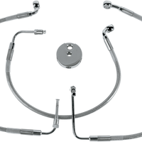 1204-2755 - DRAG SPECIALTIES Brake Line - Front (Lower/Upper) - Stainless Steel 640312