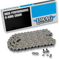 1222-0666 - DRAG SPECIALTIES 530 Series - O-Ring Chain - Chrome - 120 Links MDS530POS120L2