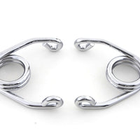13-0987 - Chrome 3-1/2 Hair Seat Spring Set by V-Twin