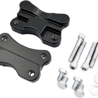 1410-0067 - DRAG SPECIALTIES Fender-To-Fork Adapters - Gloss Black 1410-0067