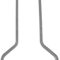 1501-0776 - DRAG SPECIALTIES Square Sissy Bar - Chrome - 15.5" H x 11" W X08-0042CT