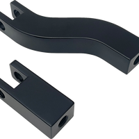 1620-2507 - DRAG SPECIALTIES Passenger Peg Mount - Foot Peg Supports - Black - FXD P17-0491GB