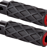 1620-2680 - ARLEN NESS Diamond Foot Pegs - Passenger - Red 400-060