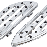 1621-0260 - ARLEN NESS Driver Floorboards - Deep Cut - Chrome 06-838