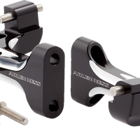 1621-1173 - ARLEN NESS Forged Floorboard Mounts - Passenger - Black 410-033