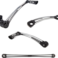 1623-0562 - ARLEN NESS Deep Cut Foot Control Kit w/ Toe Shifter - Chrome 420-109