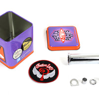 17-0606 - Indian Larry Style Spool Kick Pedal Chrome by Motorshop