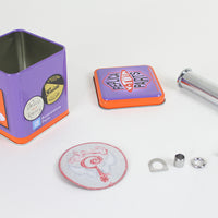 17-0606 - Indian Larry Style Spool Kick Pedal Chrome by Motorshop