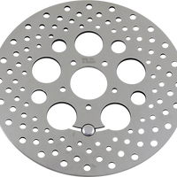 1710-1061 - DRAG SPECIALTIES Drilled Brake Rotor - Front - 11.8" - Touring/Trike B06-0188ASP