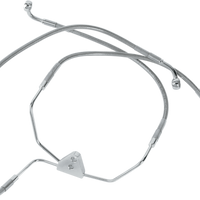 1741-0868 - DRAG SPECIALTIES Brake Line - Front (Lower/Upper) - Stainless Steel 660411