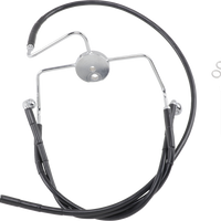 1741-2523 - DRAG SPECIALTIES Brake Line - Front - Black - +6" 644410-6BLK